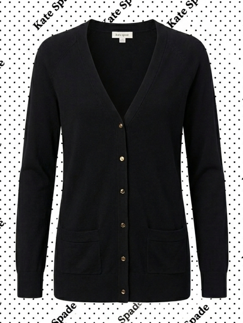 ​Kate Spade New York Cotton-Cashmere V-Neck Cardigan